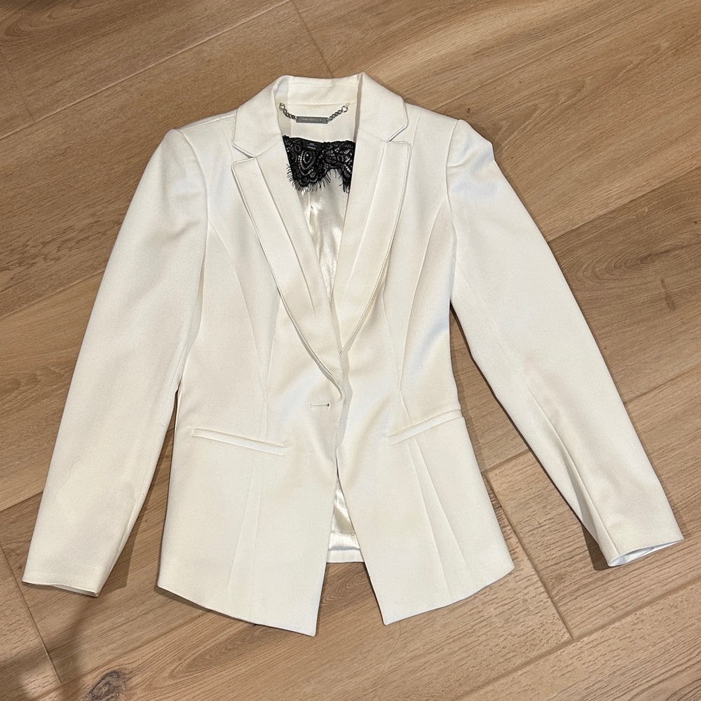 White House Black Market Ivory Blazer